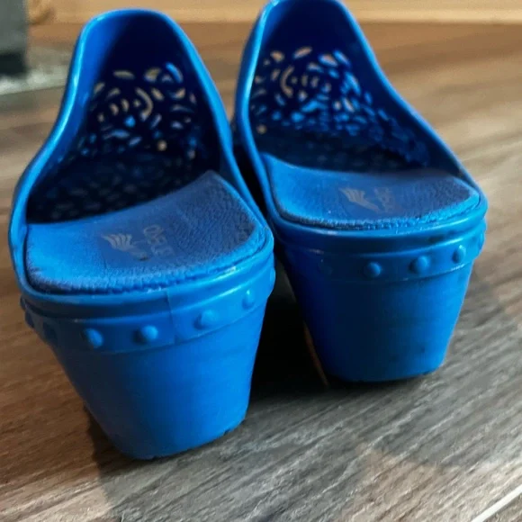 Dansko Women's Blue Slip-On Shoes - Picture 7 of 11
